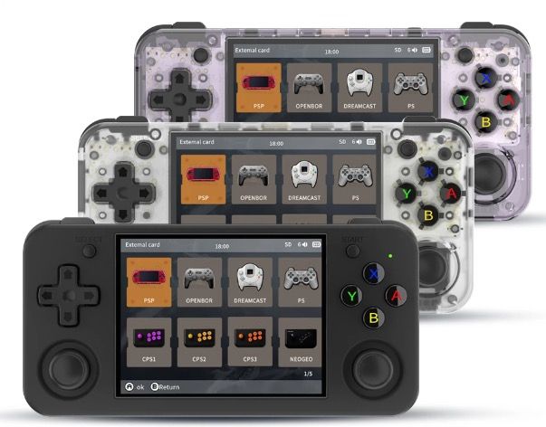 Anbernic RG35XX H Håndholdt spillekonsol 5000 klassiske spil IPS-skærm Trådløs controller Retro-spil