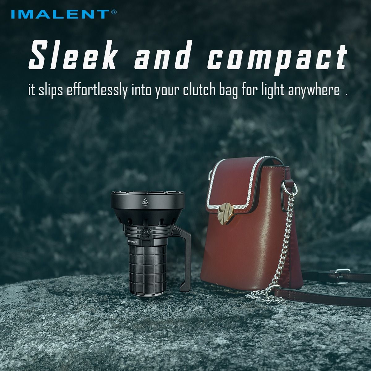 IMALENT SR16 55000 Lumen Lang Stråle Lommelygte 1715 Meter LED-lommelygte