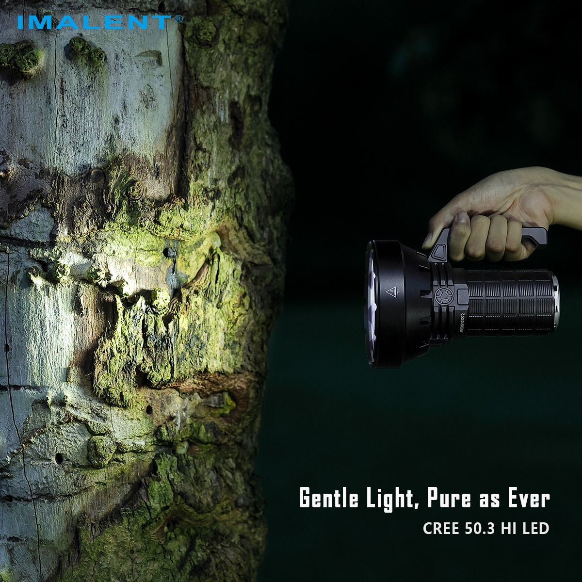 IMALENT SR16 55000 Lumen Lang Stråle Lommelygte 1715 Meter LED-lommelygte