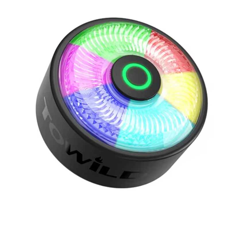 TOWILD TL03Pro LED Cykelbaglygte med Smart Bremse Sensor Syv-farver Blink Holdbart Cykeltilbehør