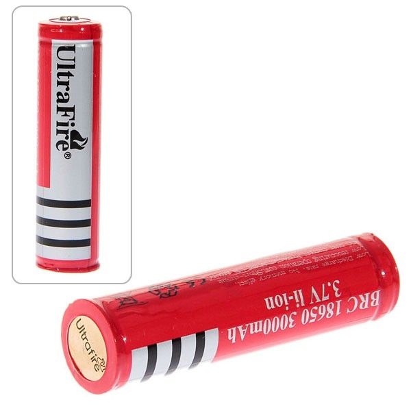 UltraFire 18650 3.7V 3000mAh genopladeligt batteri til lommelygter, vape-enheder og højstrømsenheder – miljøvenlig