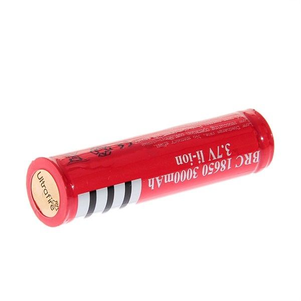 UltraFire 18650 3.7V 3000mAh genopladeligt batteri til lommelygter, vape-enheder og højstrømsenheder – miljøvenlig