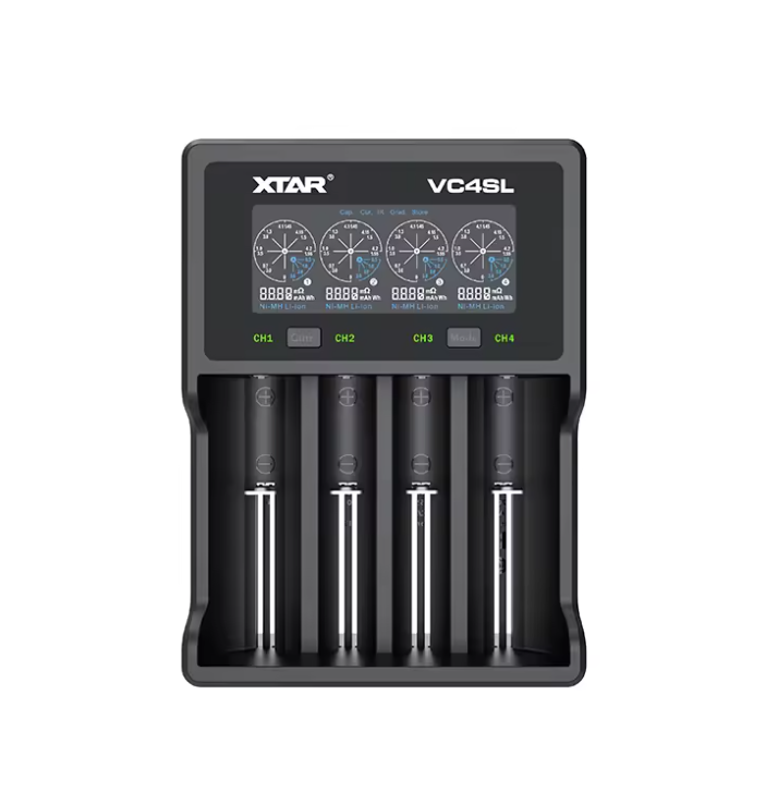XTAR VC4SL 18650 21700 Batterioplader USB C Hurtigopladning Miljøvenlig Multifunktionel Oplader til Teknologitilbehør