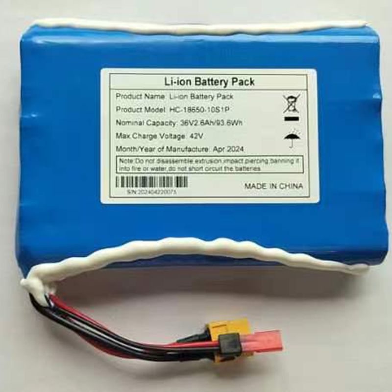 36V Li-Ion el-løbehjulsbatteri 10S1P højspændingsbatteri genopladeligt ydeevnebatteri