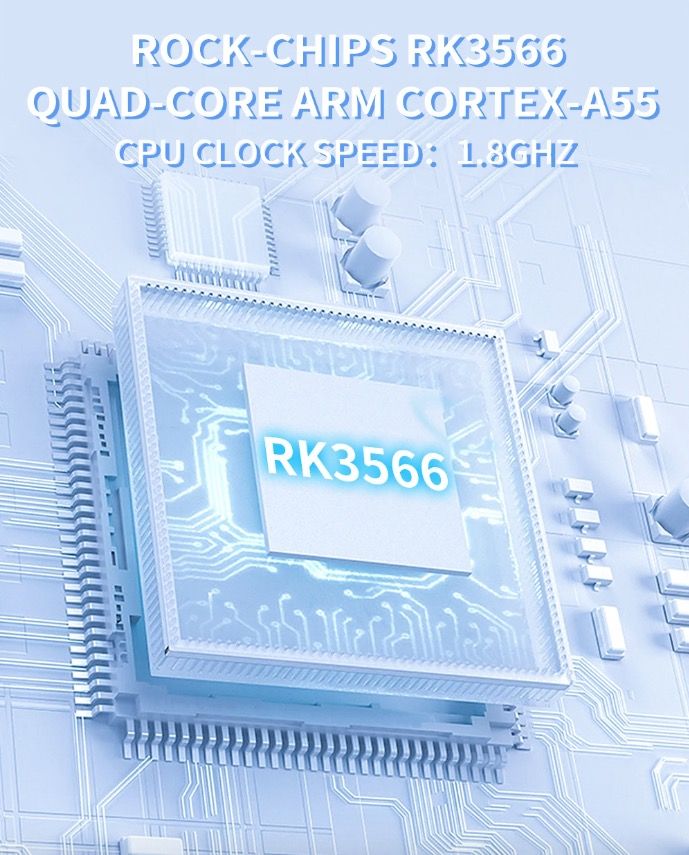 POWKIDDY X55 Håndholdt spillekonsol Retro gaming 5,5 tommer skærm IPS display RK3566 processor Gaming på farten