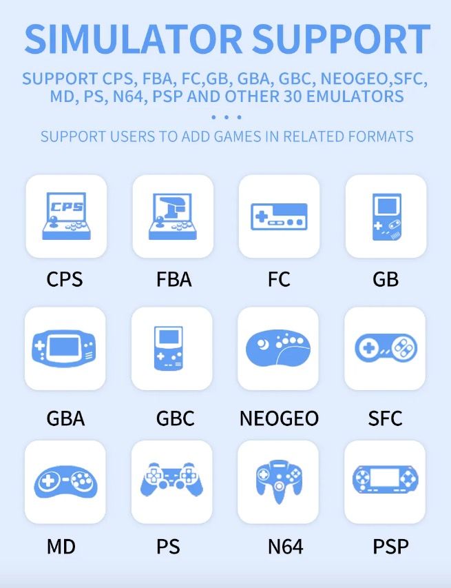 POWKIDDY X55 Håndholdt spillekonsol Retro gaming 5,5 tommer skærm IPS display RK3566 processor Gaming på farten