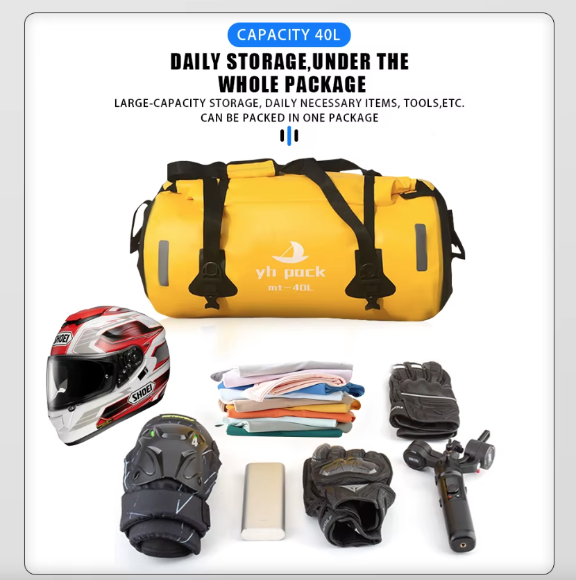 Motorcykel taske vandtæt MTB cykel bagagerum taske bag rejse bagagebærer bærbar saddel sæde cykel tilbehør 40L/80L